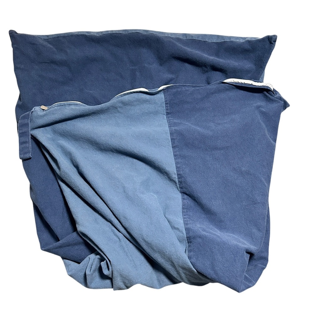 Denim Bean Bag Storage For Stuffed Animals, Blankets X-large‎ 55"D x 36"W x 36"H - Picture 4 of 8